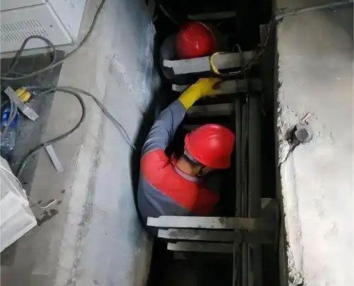 岳口镇电缆沟堵漏